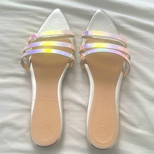 Iridescent Sandals